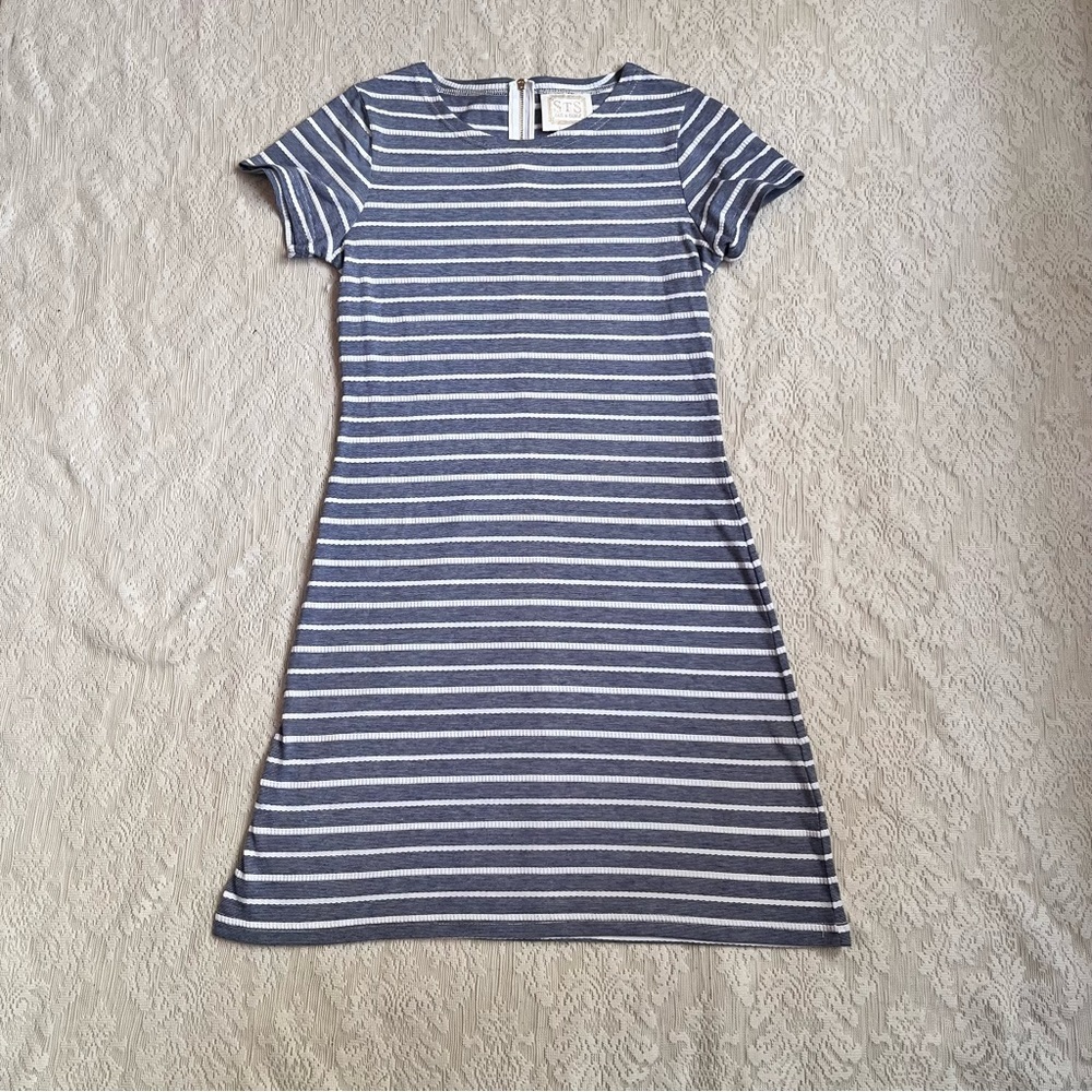 Sail to Sable striped short sleeve dress